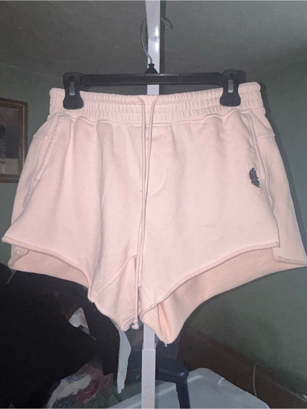 Free People All Star Sweat Shorts in Peach